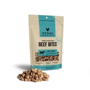 1ea 6.2oz Vital Essentials Freeze-Dried Beef Bites - Treat